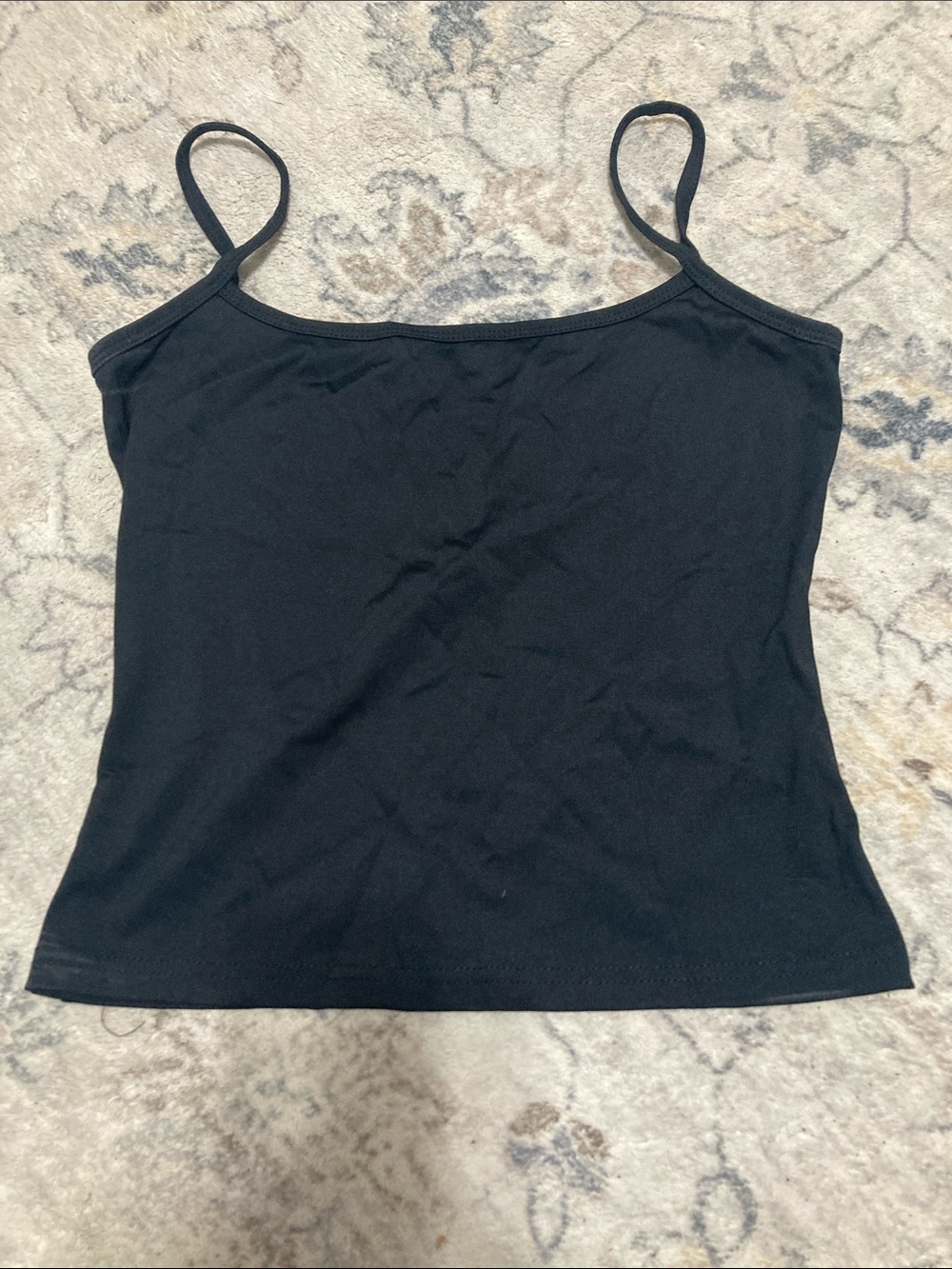 Women’s Black Spaghetti Strap Tank Top
